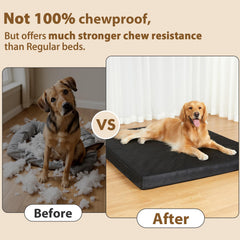 RRPETHOME cama para perro indestructible, cobertura impermeable para salpicaduras ligeras.