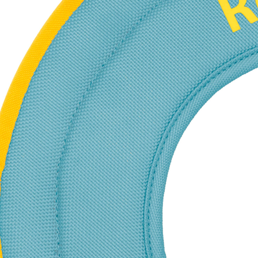 Ruffwear Hydro Plane Frisbee suave cuida dientes durante la búsqueda