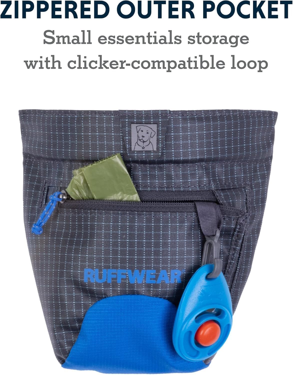 Ruffwear Treat Trader cuenta con forro impermeable que mantiene tentempiés frescos