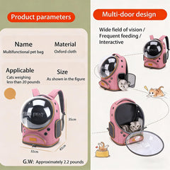 RuiXiangTeng Mochila-gato amplio espacio, permite moverse con comodidad.