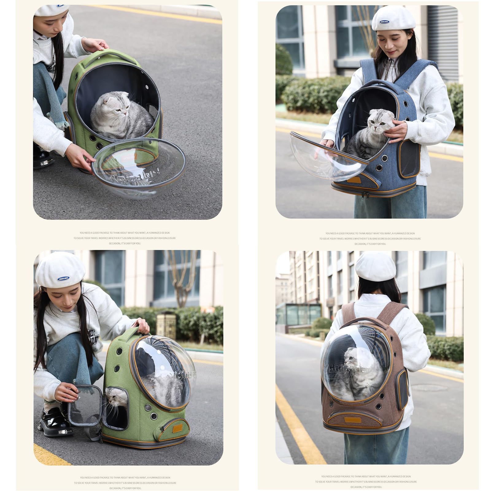 RuiXiangTeng Mochila-gato uso exterior, ideal para viajes y senderismo.