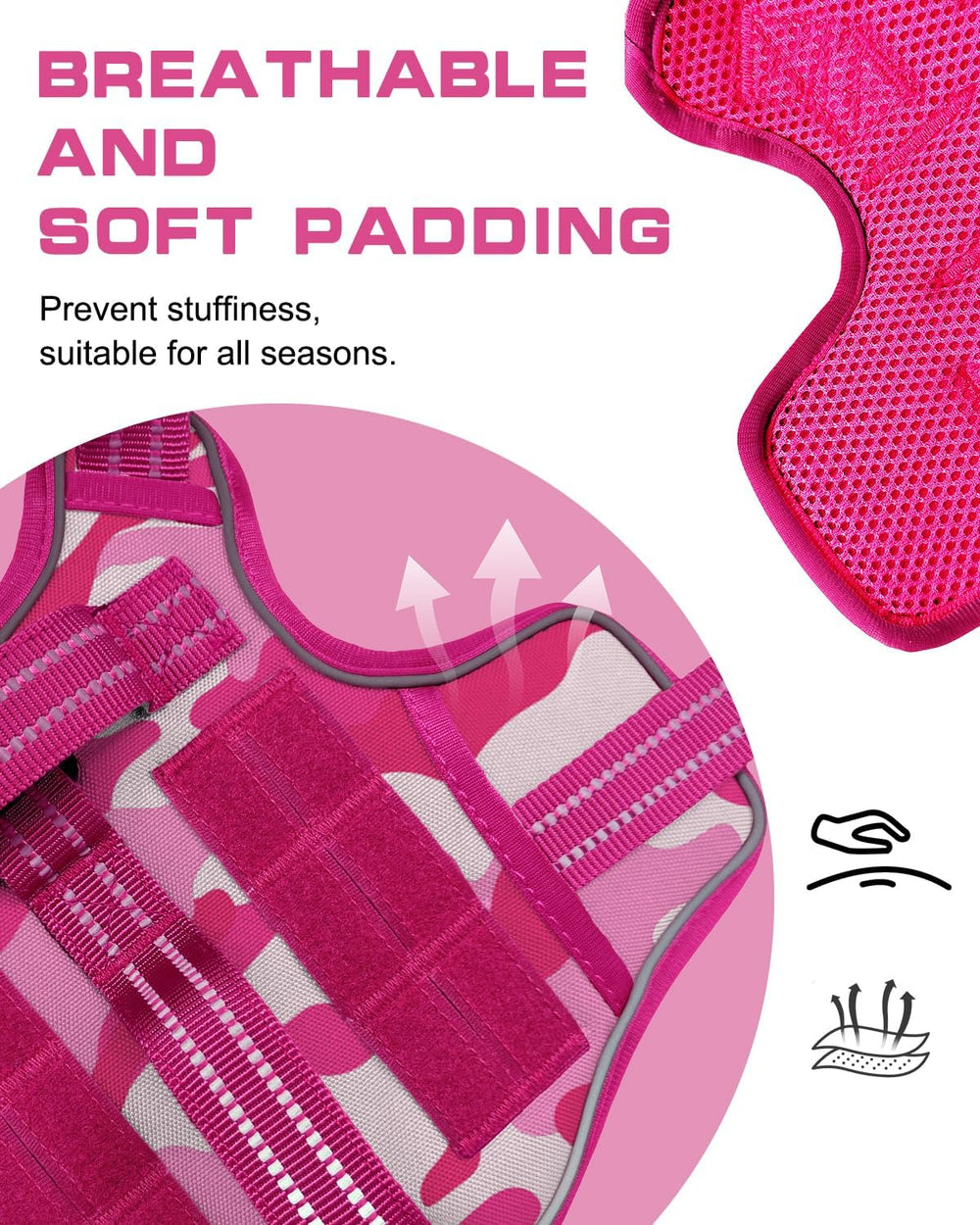 RunFido arnés grande talla-ajuste para ajuste cómodo