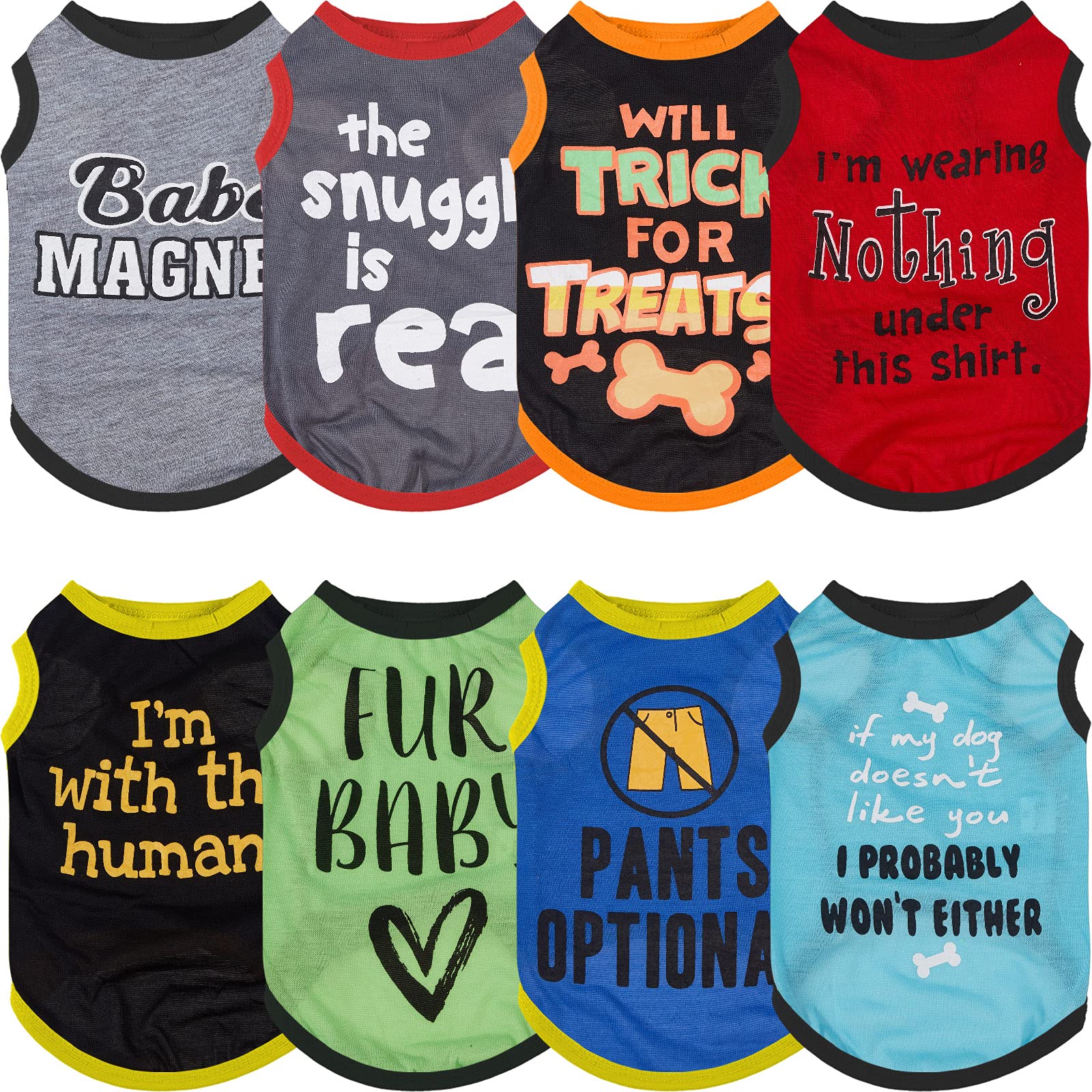 Camisetas Saintrygo para perros, 8 diseños, ideal para paseos diarios
