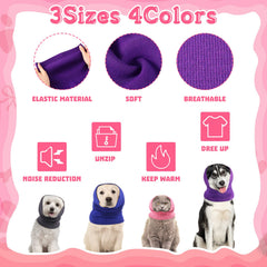 Saintrygo cubre orejas para perro rosa ayuda a un baño más tranquilo.