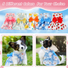 Vestido floral Saintrygo para perro magnolia, diseño elegante para eventos y fotos.