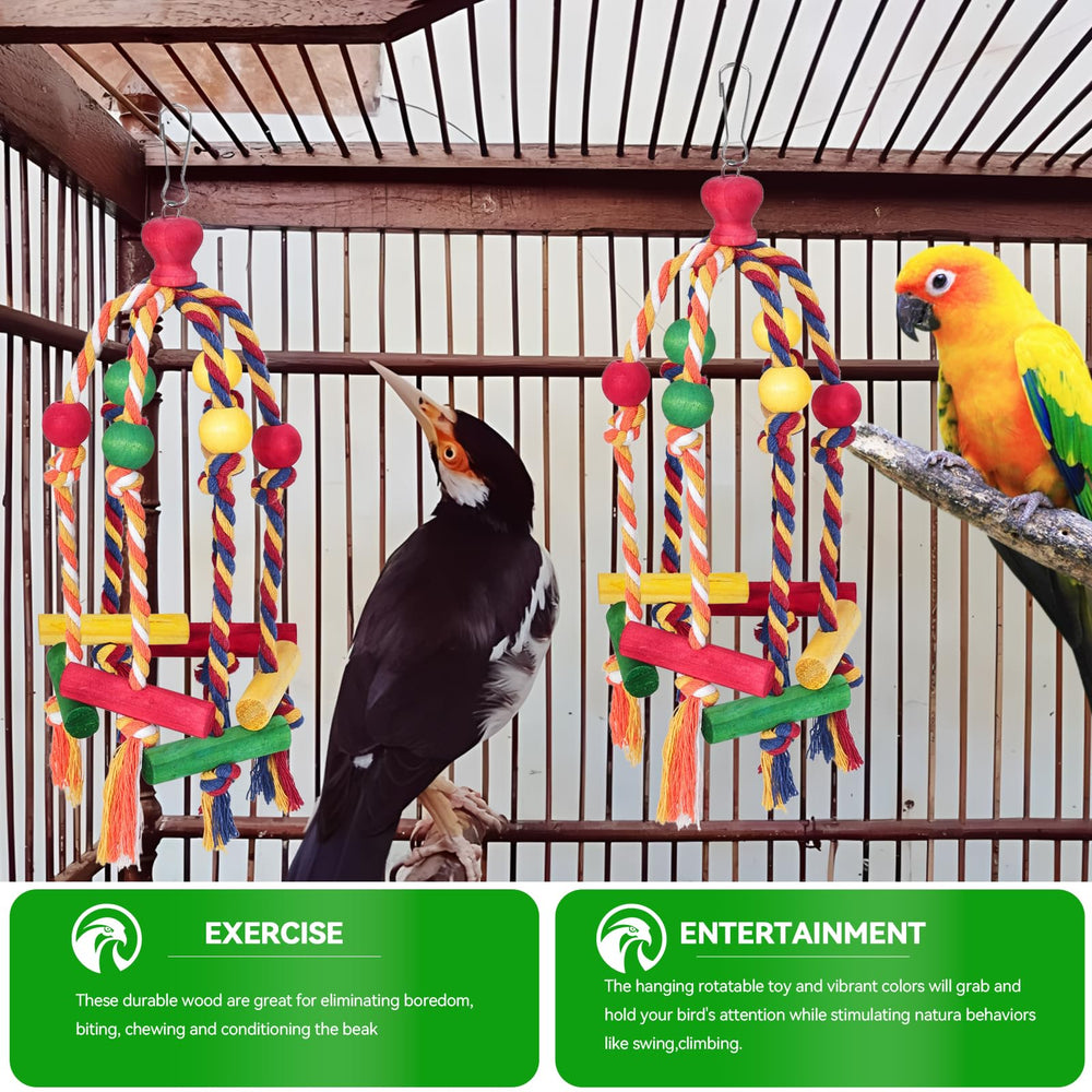 Samtotopets juguete con cadena y cuerda resistentes para colgar en jaula