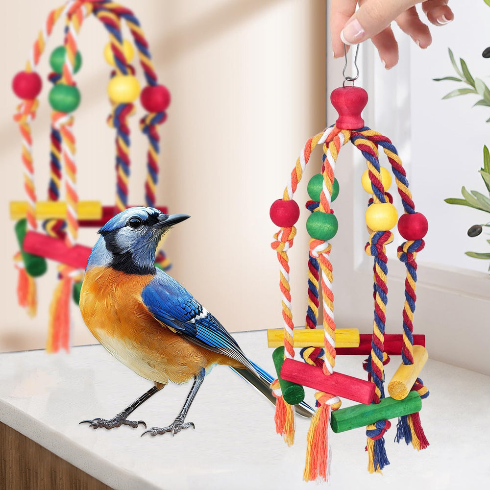Samtotopets juguete para aves medianas, perfecto para mantenerlas activas