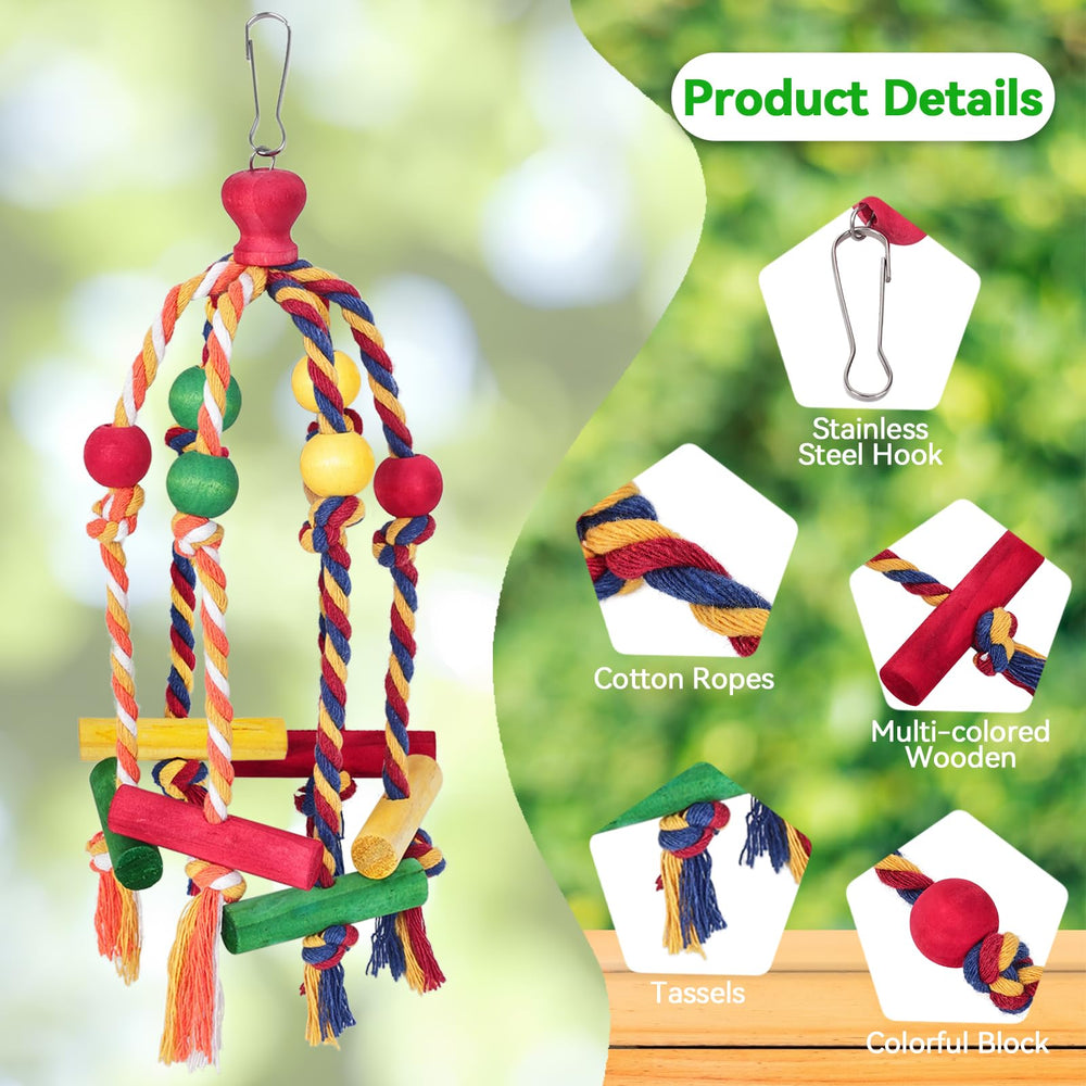 Samtotopets juguete para pico y masticación, mantiene a las aves entretenidas