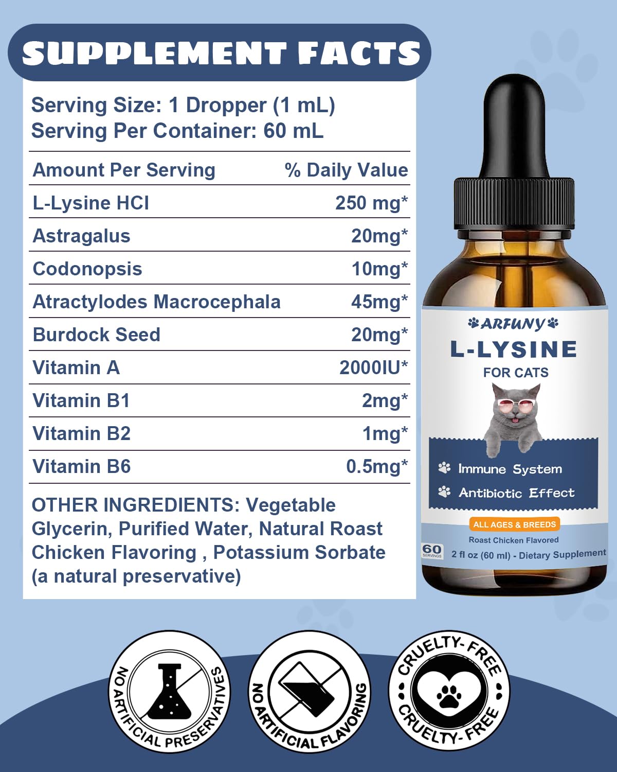 Envase de 60 ml de SANTKOL L-Lisina para uso diario
