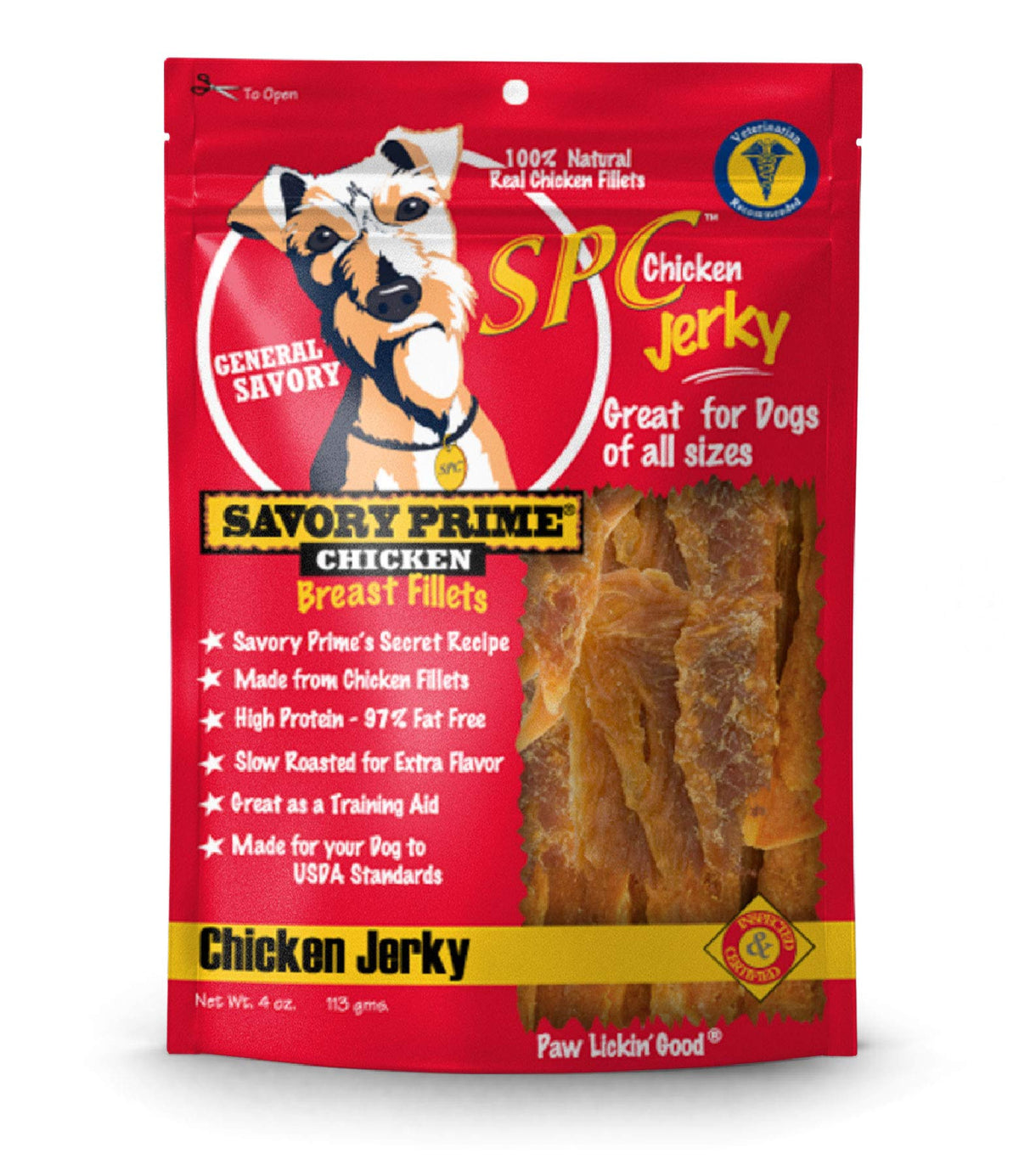 Savory Prime Pollo: empaque práctico para conservar el snack