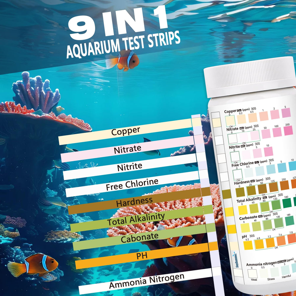 SaySummer tiras prueba amoniaco-agua: detección precisa para un acuario estable