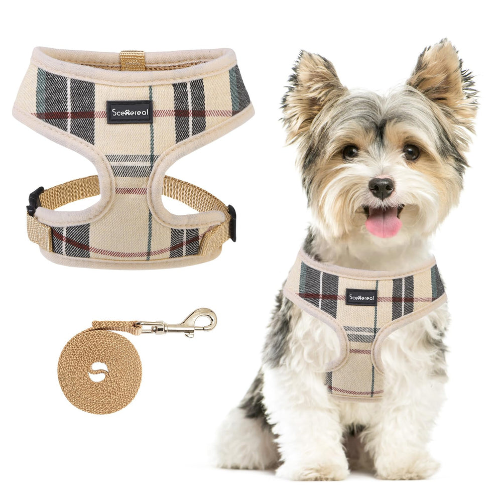 SCENEREAL arnés para perro pequeño de malla suave, cómodo para paseos diarios.