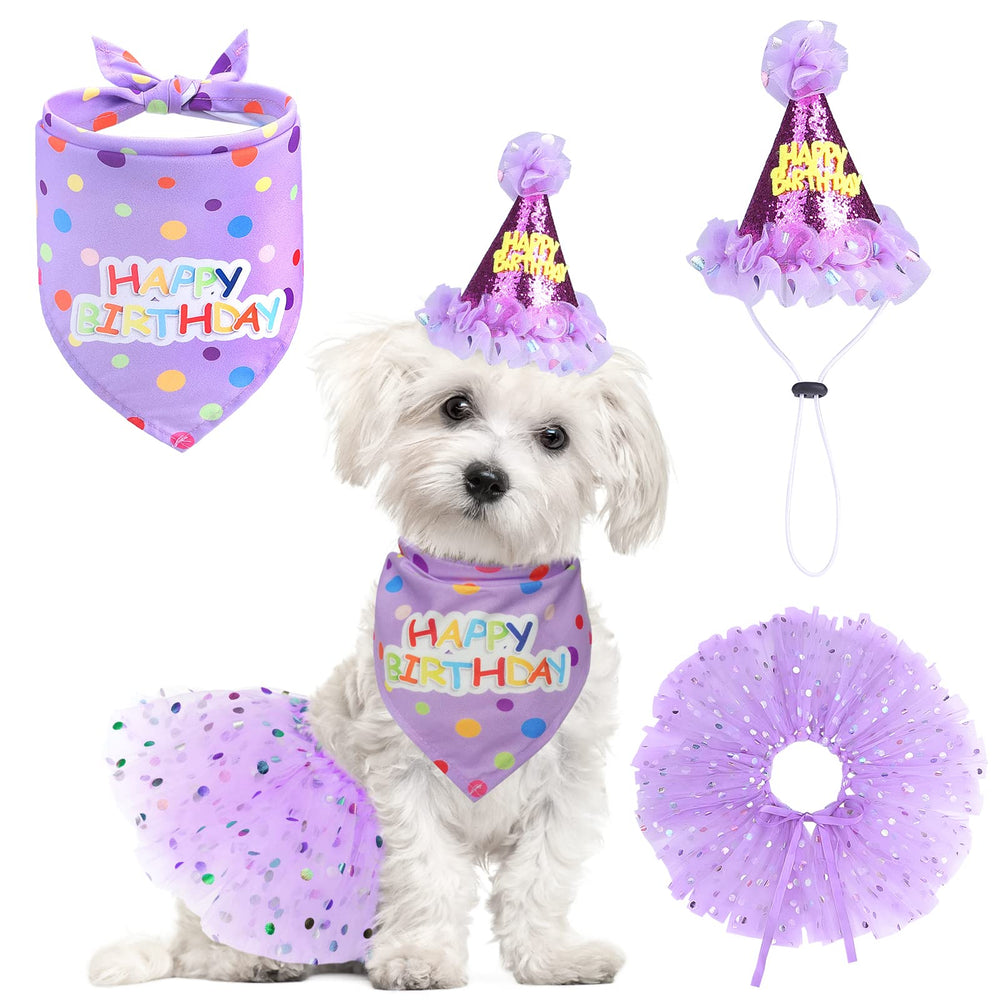 SCENEREAL banda de cumpleaños para perro, enfoque: banda, ideal para fotos festivas
