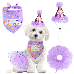 SCENEREAL banda de cumpleaños para perro, enfoque: banda, ideal para fotos festivas