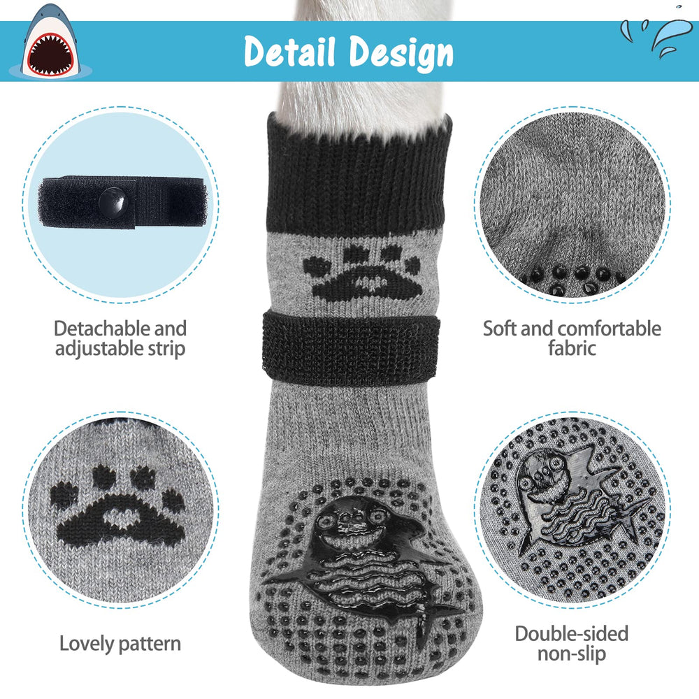 SCENEREAL calcetines para perro, enfoque en tracción, ideal para caminar sobre superficies lisas.