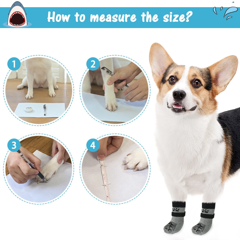 SCENEREAL calcetines para perro, diseño de protección de las patas para más seguridad.