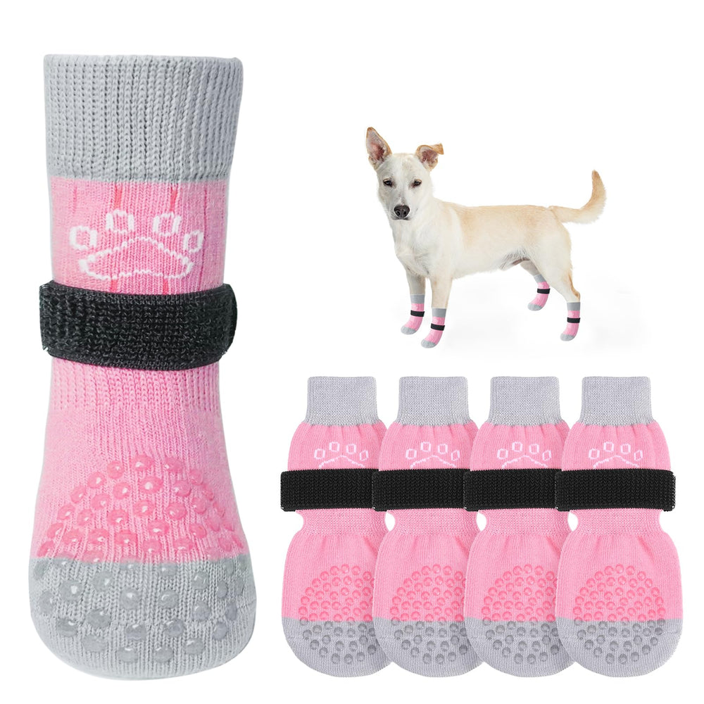 Calcetines SCENEREAL para perros con antideslizante doble mejoran la tracción al caminar