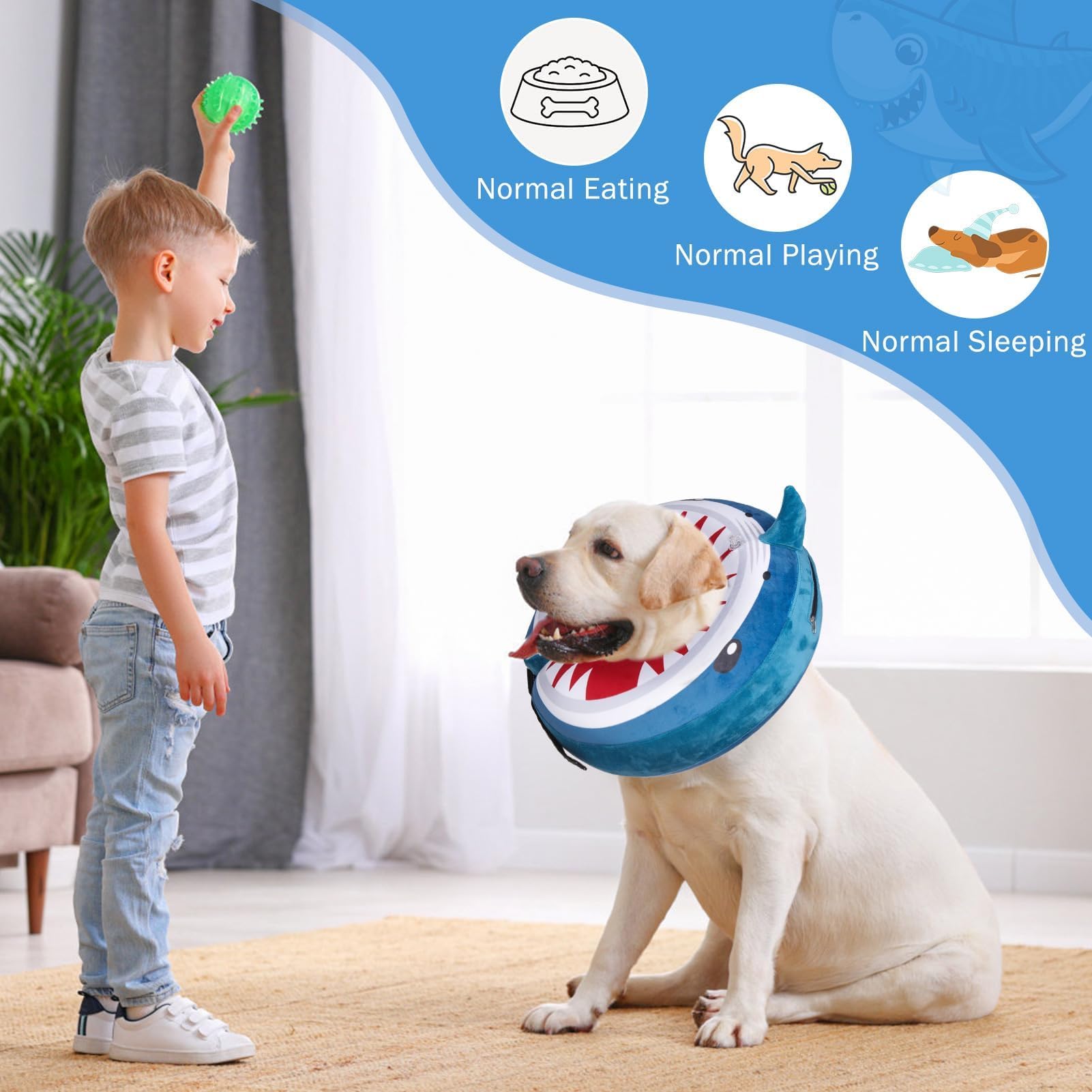 SCENEREAL collar rosquilla diseño divertido: aspecto tierno que facilita la aceptación.
