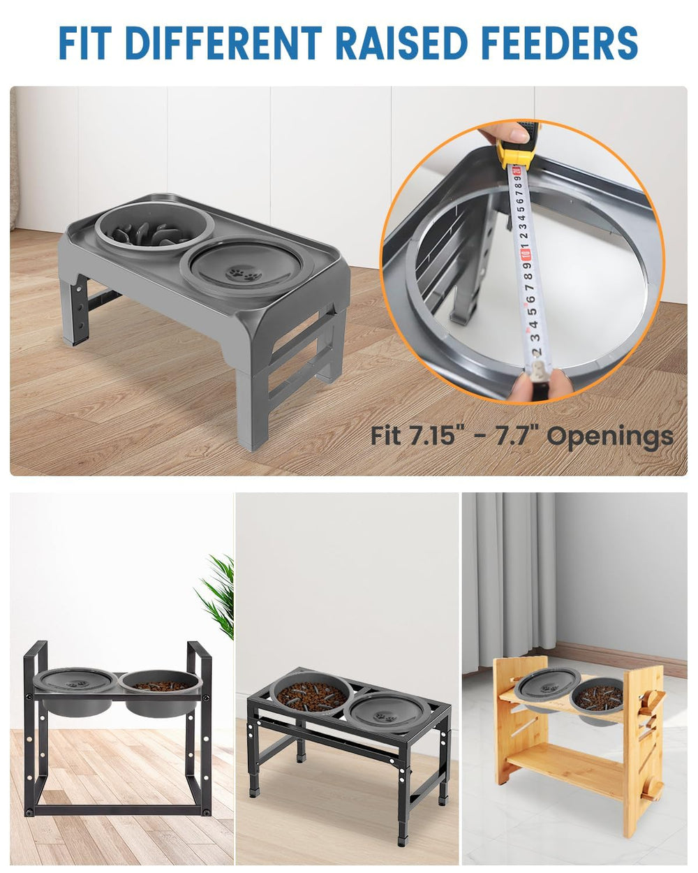 SCHITEC cuenco compatible con comederos elevados para uso cómodo.
