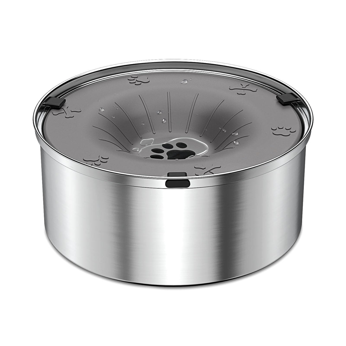 Schitec bebedero anti-derrame 3L en acero inoxidable para perros.
