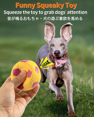 Bola SCHITEC de látex suave de 2,8 pulgadas para perros medianos