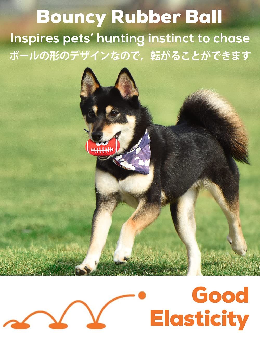 SCHITEC: pelota de voleibol para perro, juego dinámico y seguro.