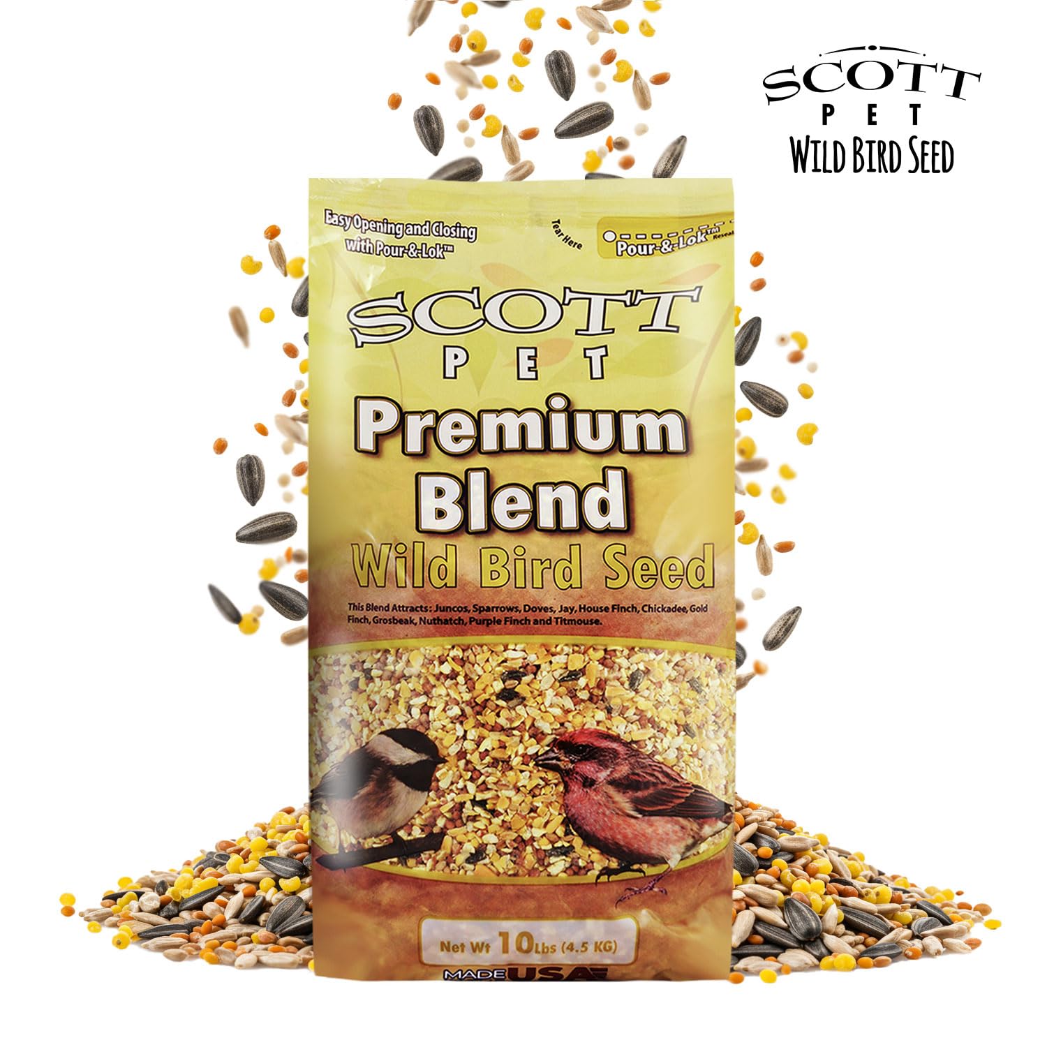Scott Pet Envase práctico de 10 libras para almacenamiento