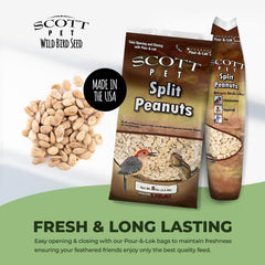 Scott Pet selección natural de cacahuates partidos para aves.
