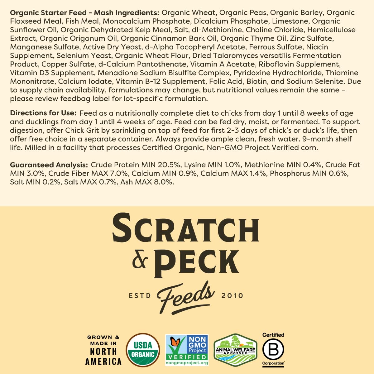 Empaque reciclable y compostable de Scratch and Peck, opción sostenible.