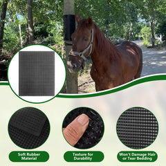 SCYiQifa juego de dos rasca-postes para ganado y caballos.