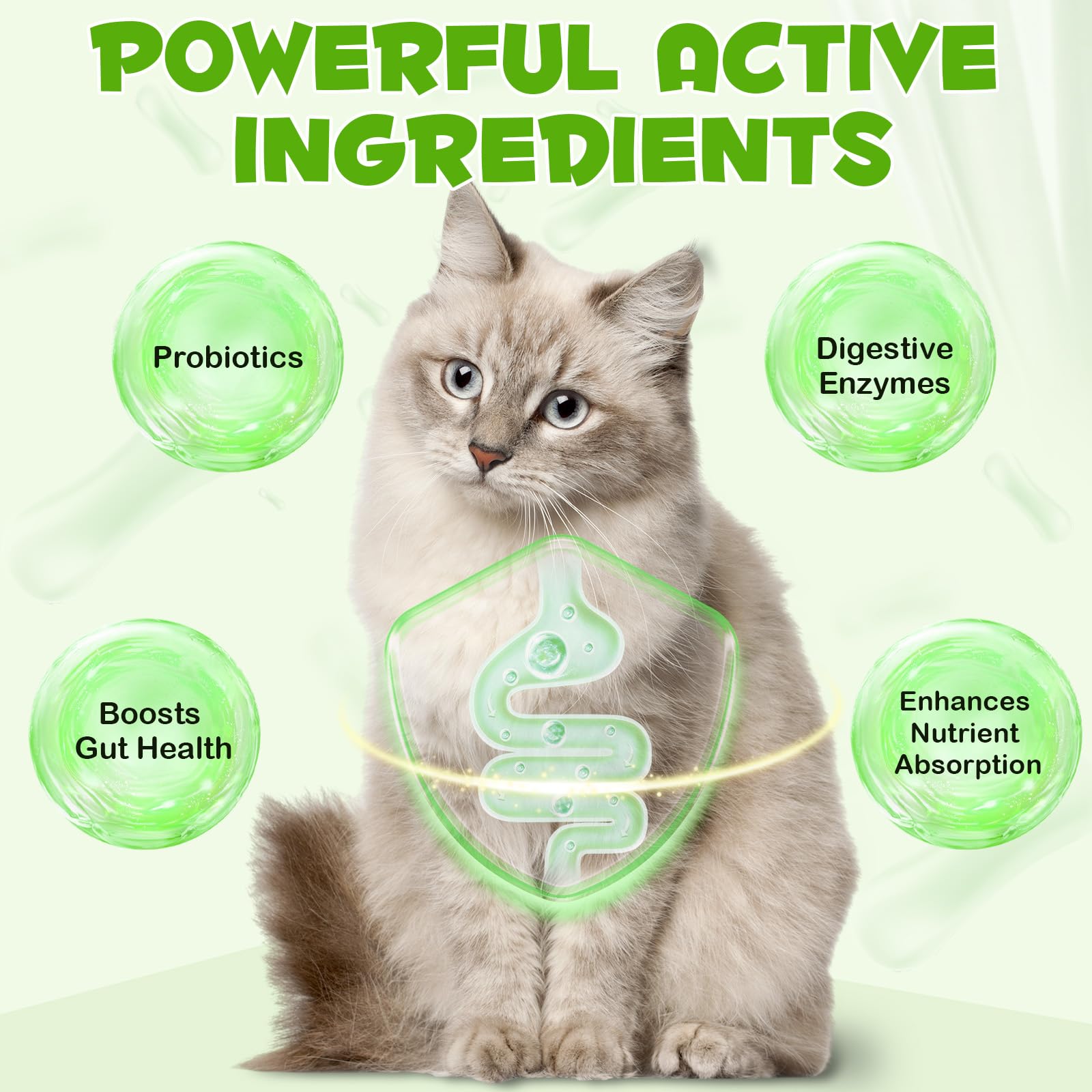 Frasco de 60 ml SDJUFEI, complemento diario para gatos.