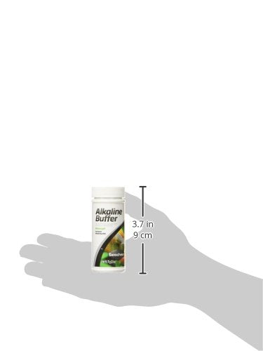 Seachem Alkaline Buffer, compatible con agua tratada, requiere buffer ácido para fijar el pH.