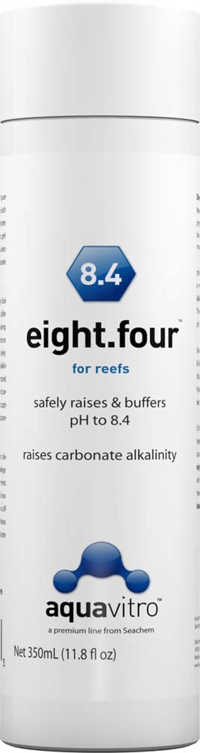 Seachem Aqua Vitro Reef 8-4: botella para mantener arrecife estable y vida marina saludable