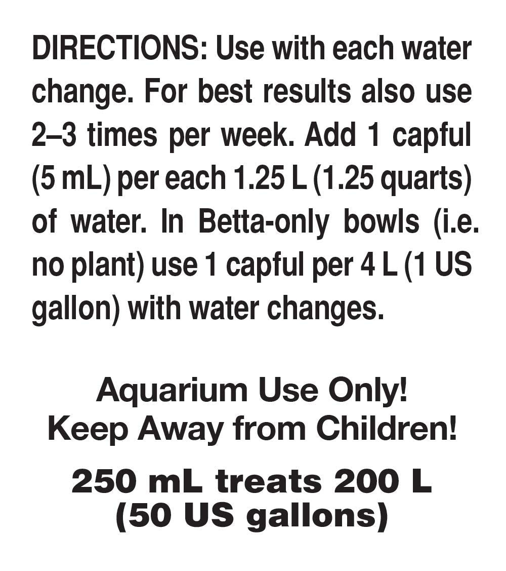 Seachem Betta Basics mantiene el pH en 7.0.