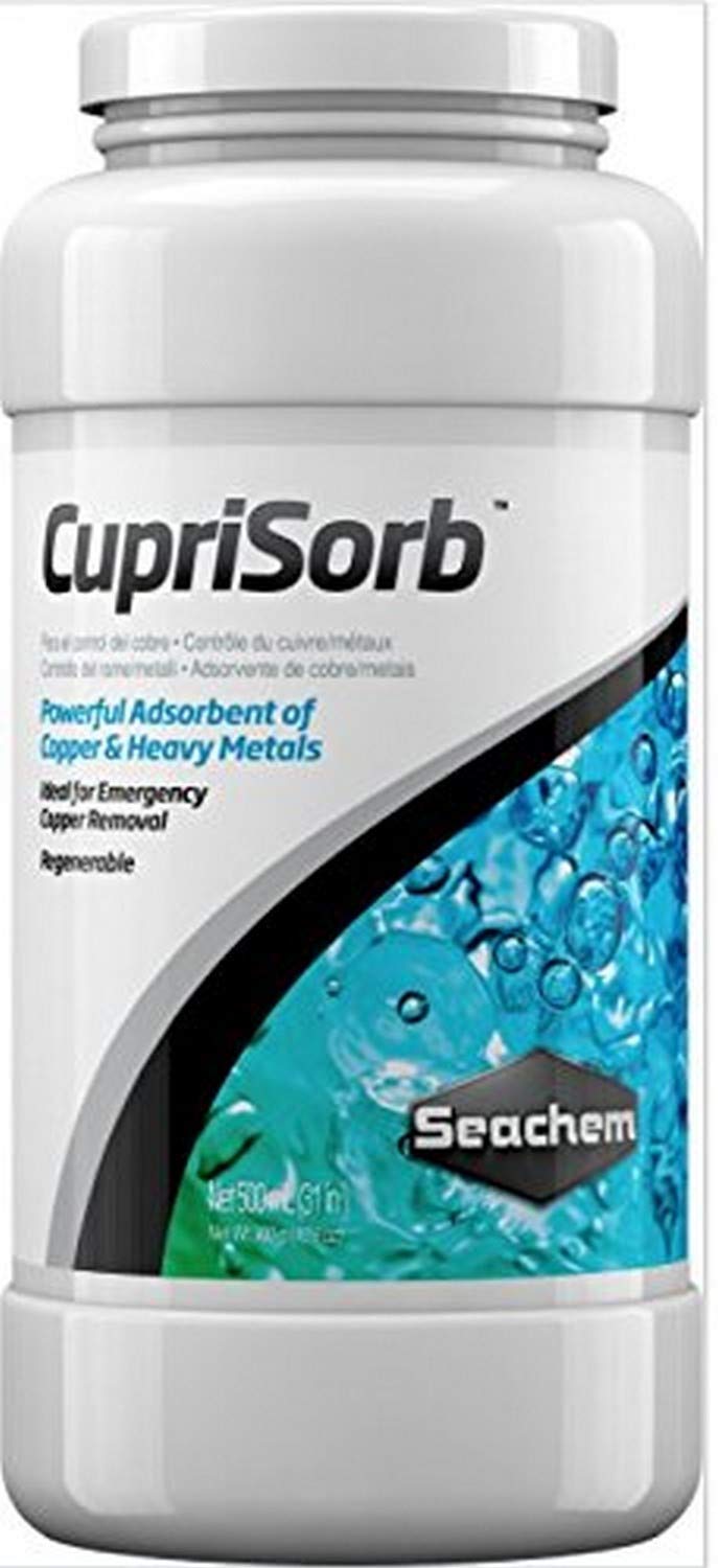 Seachem CupriSorb 500ml en botella, adsorbente de cobre para acuarios