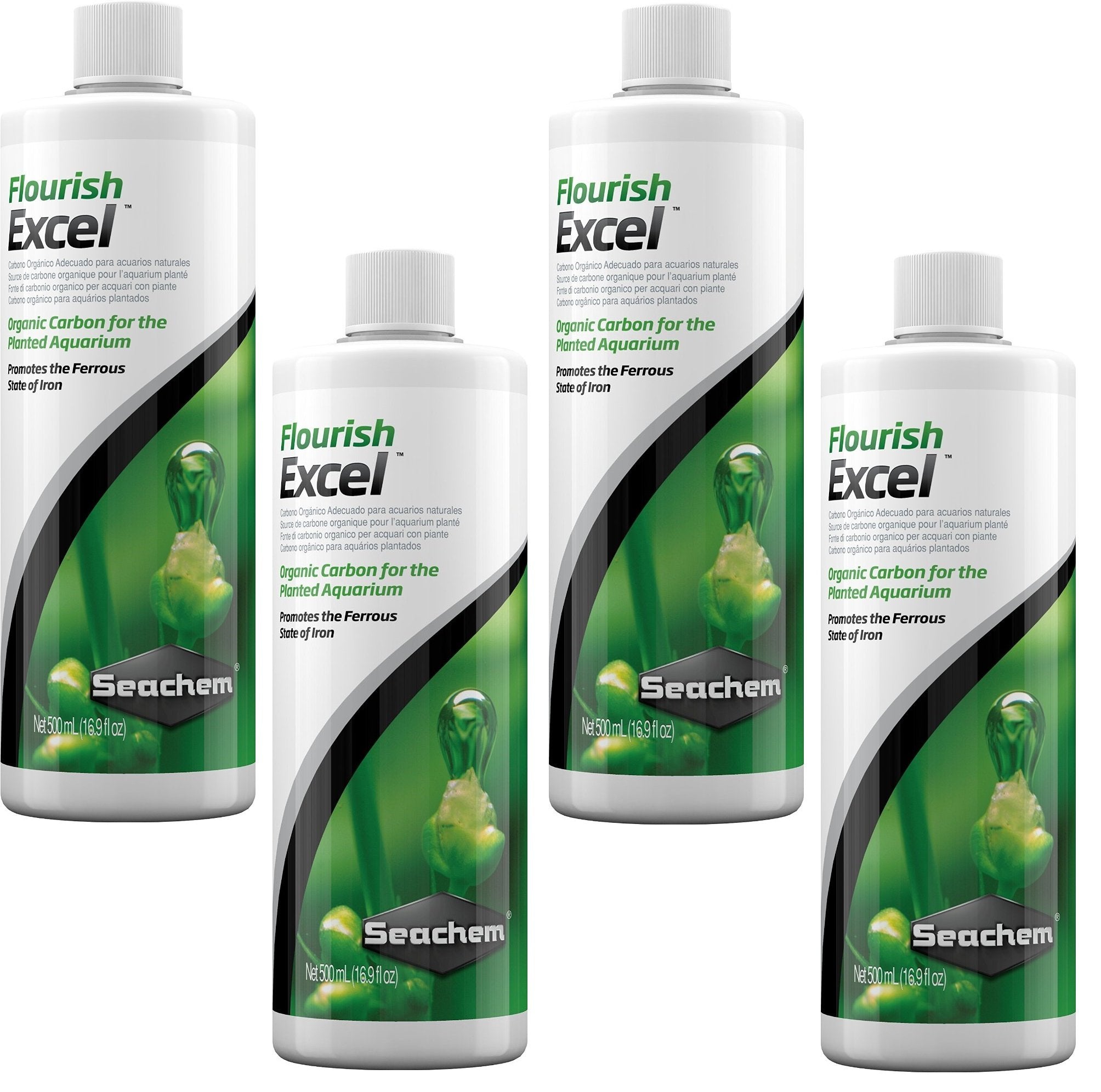 Seachem Flourish Excel 500 ml, vertido suave para crecimiento de plantas acuáticas