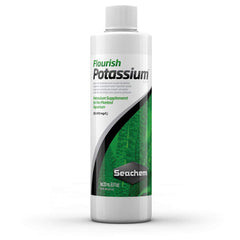 Seachem Flourish Potasio en botella de 500 ml para acuarios plantados.