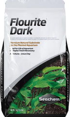 Seachem Flourite Dark, grava de sustrato para acuarios plantados, promueve un lecho estable.