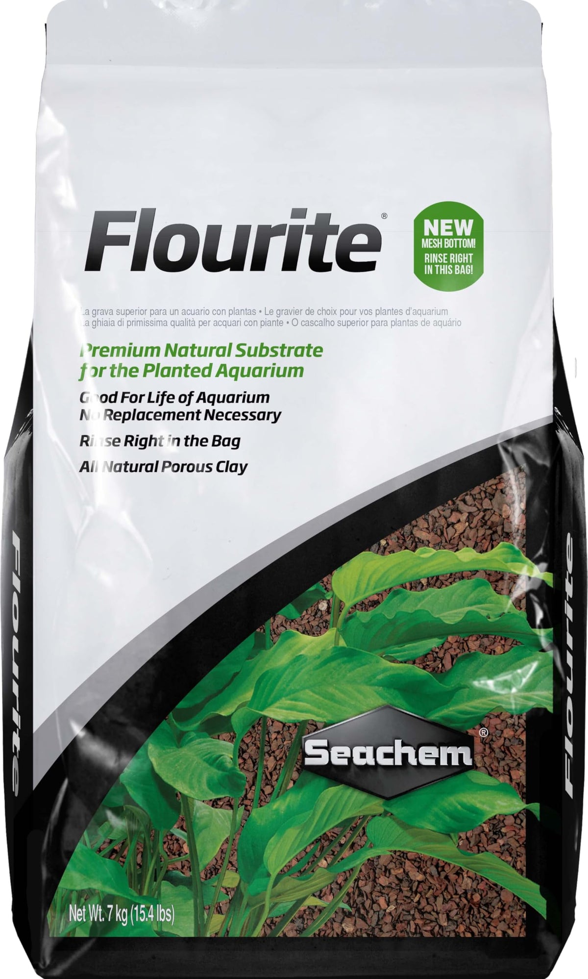 Seachem Flourite grava porosa natural para acuarios plantados, sustrato estable.