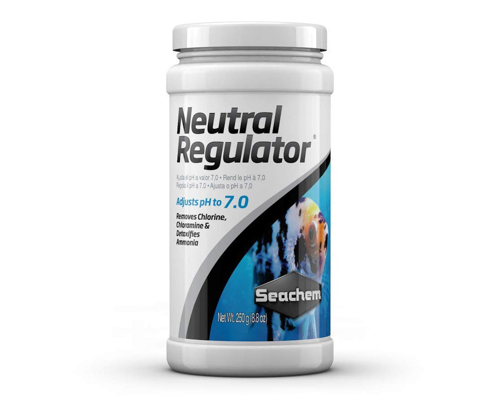 Seachem Neutral Regulator 1 Kilo, botella frontal, estabiliza pH y suaviza el agua