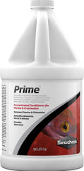 Seachem Prime, botella vertido, elimina cloro y cloramina para un acuario estable.