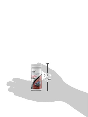Seachem Safe: primer plano de la fórmula que no altera pH.