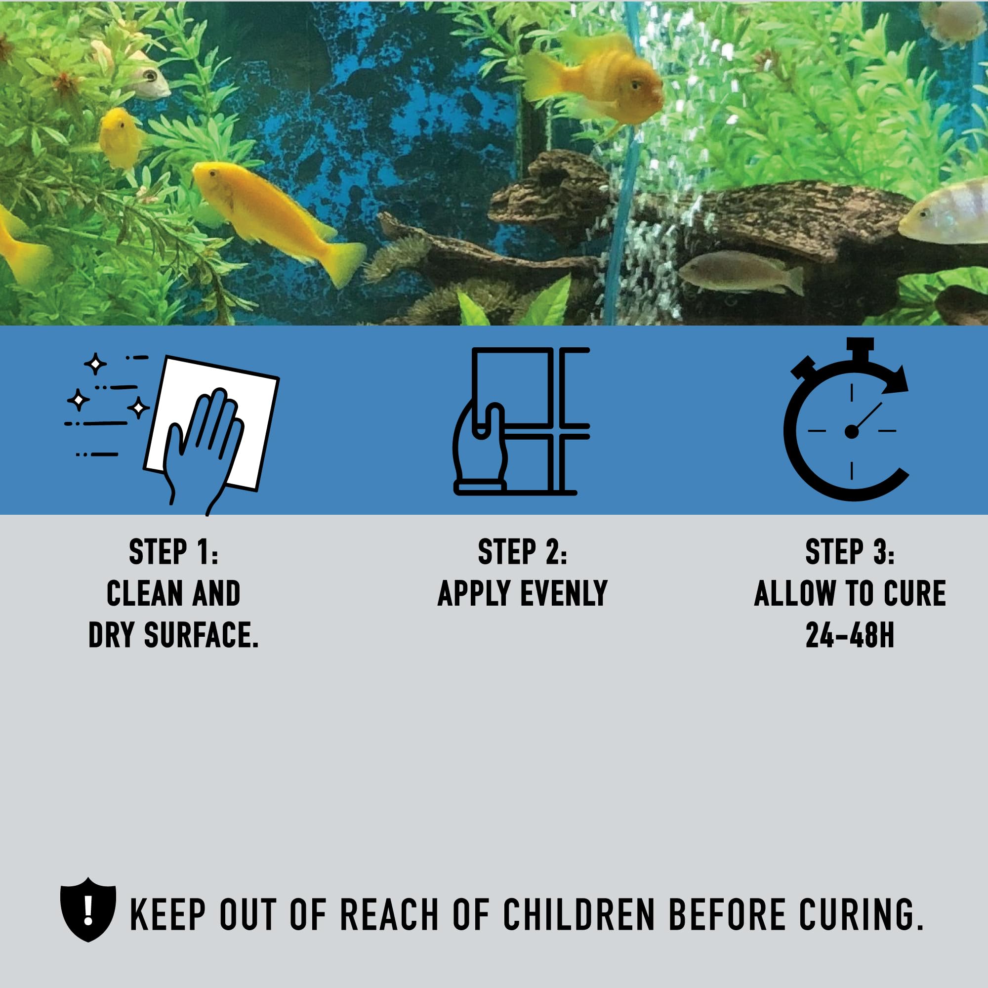Seal Fix silicona para superficies no porosas como vidrio y metal, adhesión duradera