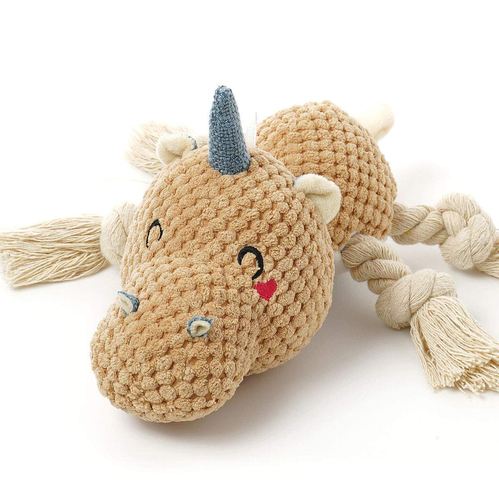 Sedioso hipopótamo peluche marrón, ideal para juego suave y abrazos.