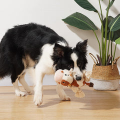 Sedioso jouet chien vache-peluche légère, idéal pour jeux doux