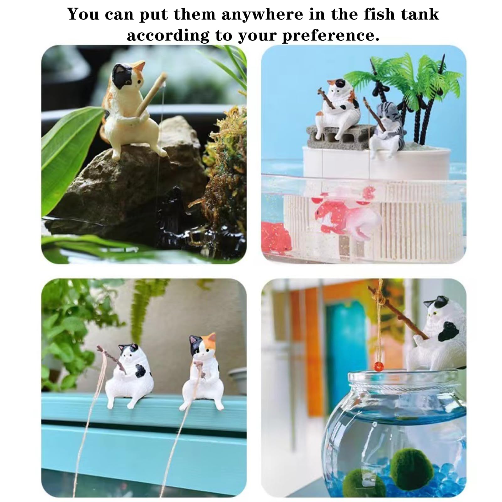 Figura de paisaje subacuático Selxran para acuario, realza colores y ambiente natural.
