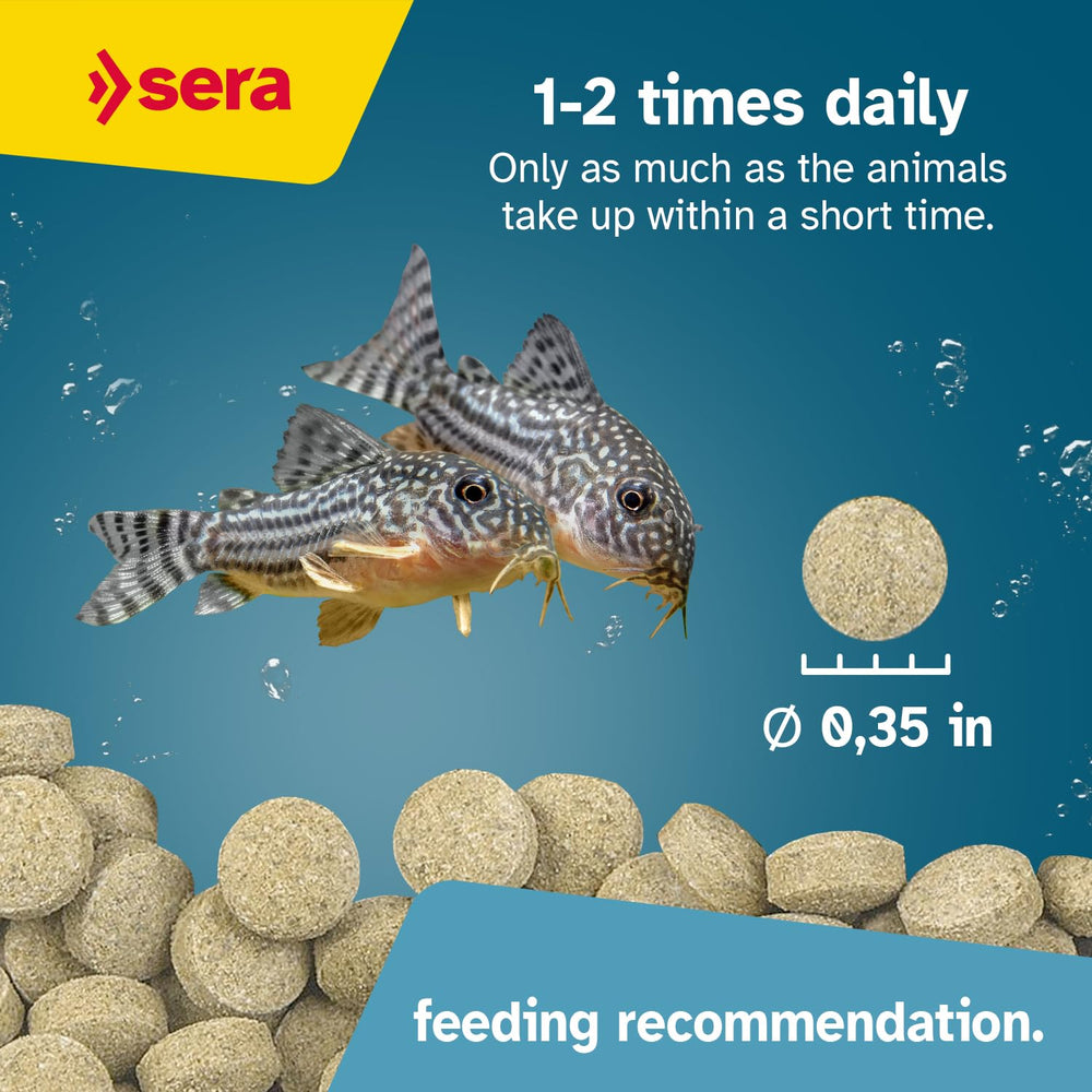 Con algas ricas en vitaminas para la salud de los peces.