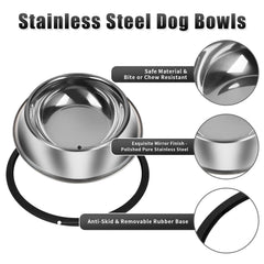 Tazones Serentive aptos para lavavajillas y limpieza rápida.