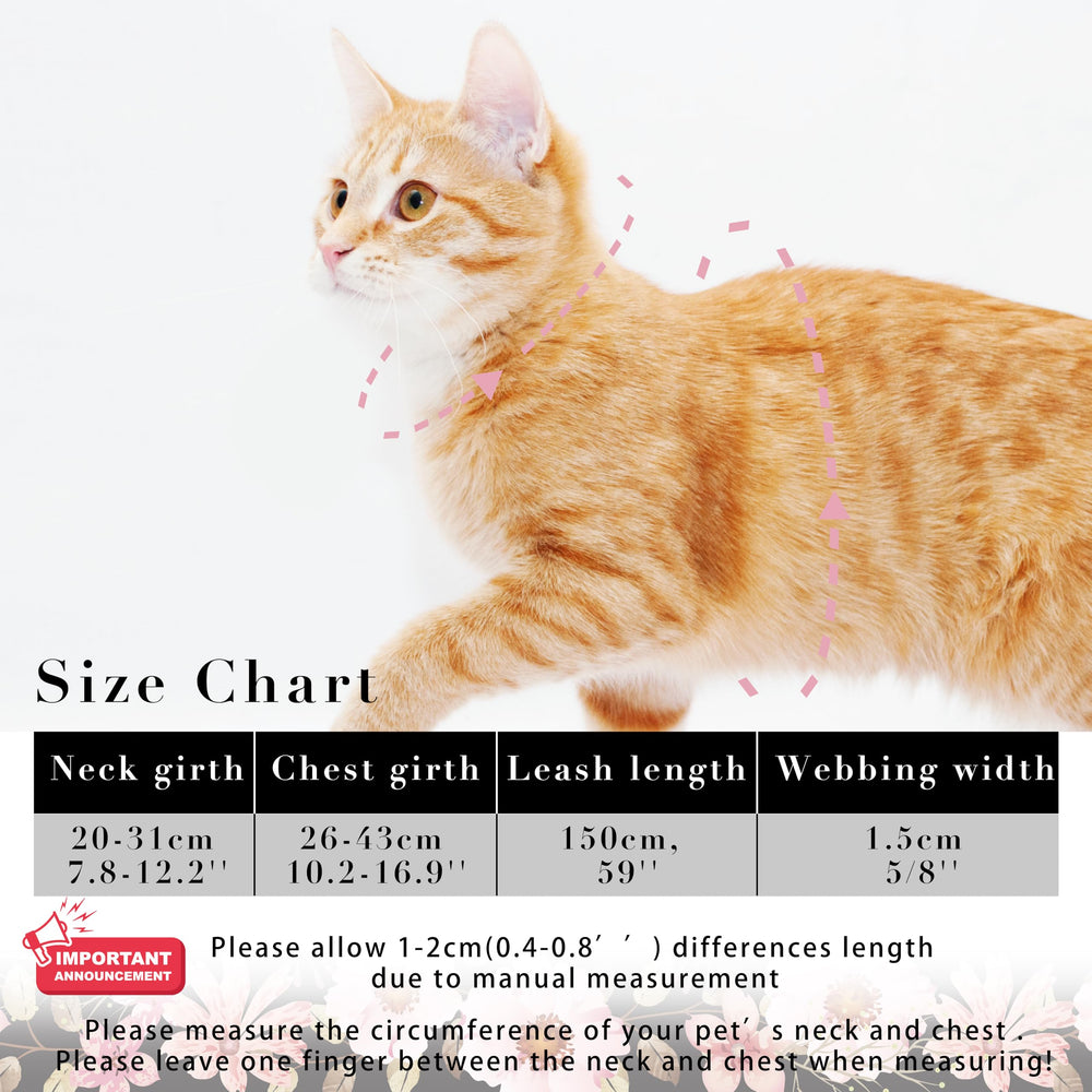Arnés Seyezo rosa claro para gatitos
