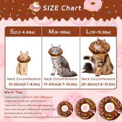 Seyezo collar en forma de rosquilla para gato, diseño suave y cómodo